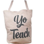 Wholesale - Yo Teach Canvas Tote Bag C/P 48, UPC: 885114878840